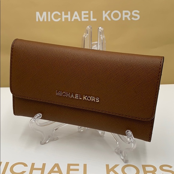 Michael Kors Jet Set Travel Lg Trifold Wallet - Picture 10 of 16